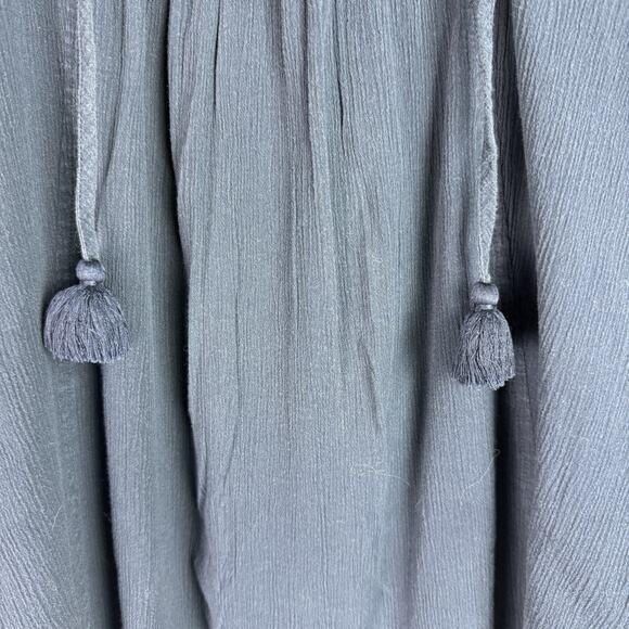 J Crew Women’s Rick rack Navy Blouse Size S 100% Cotton Summer - Picture 4 of 15